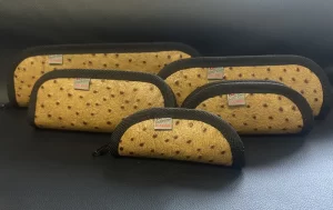 Ostrich Embossed Bison Cases